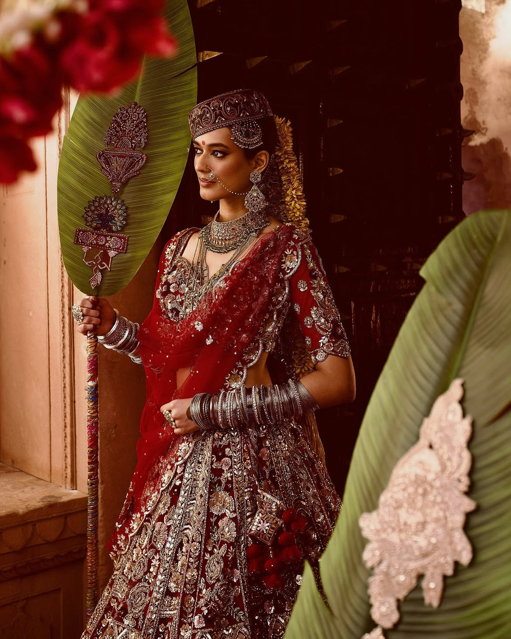 Traditional bridal lehenga choli
