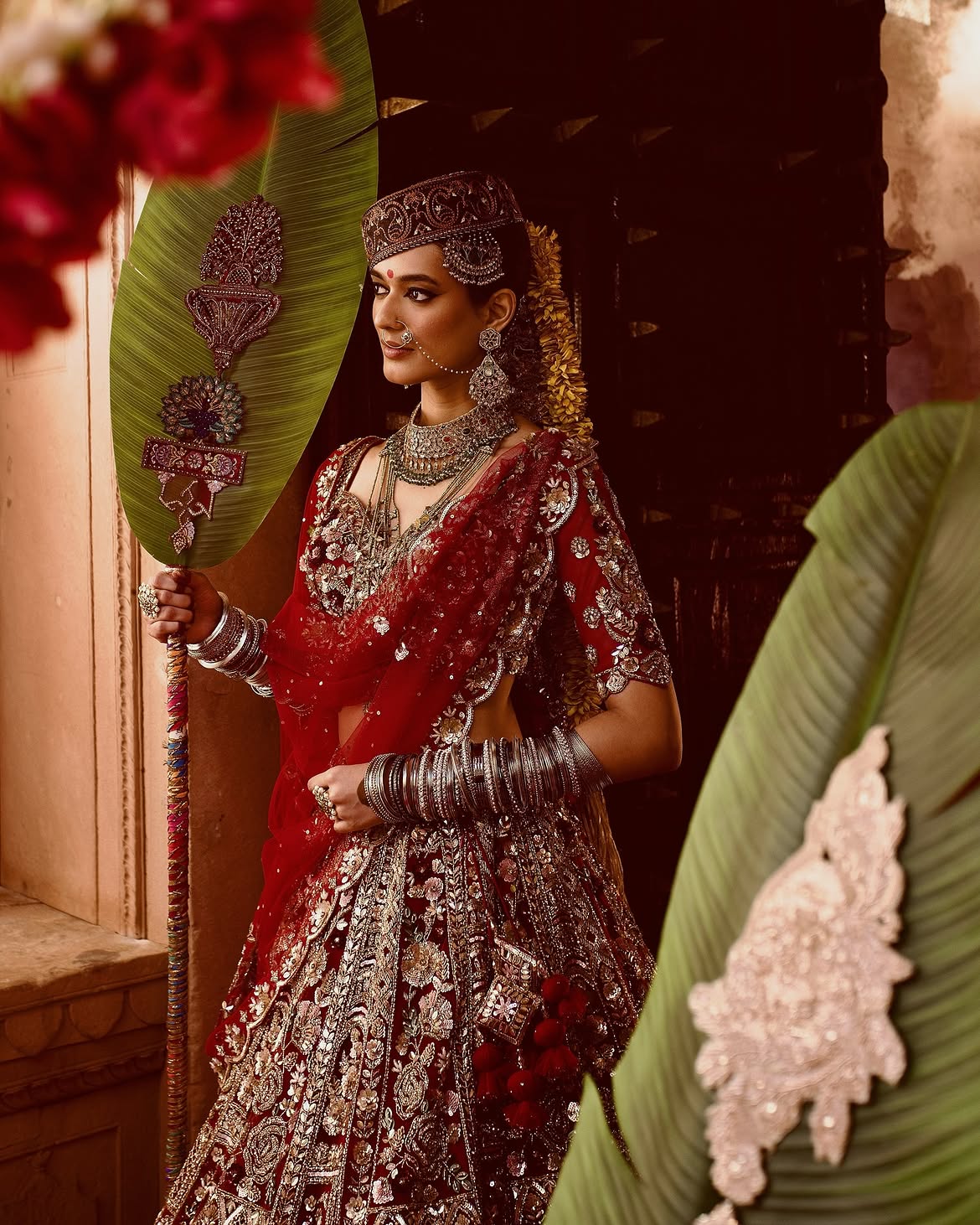 Traditional bridal lehenga choli