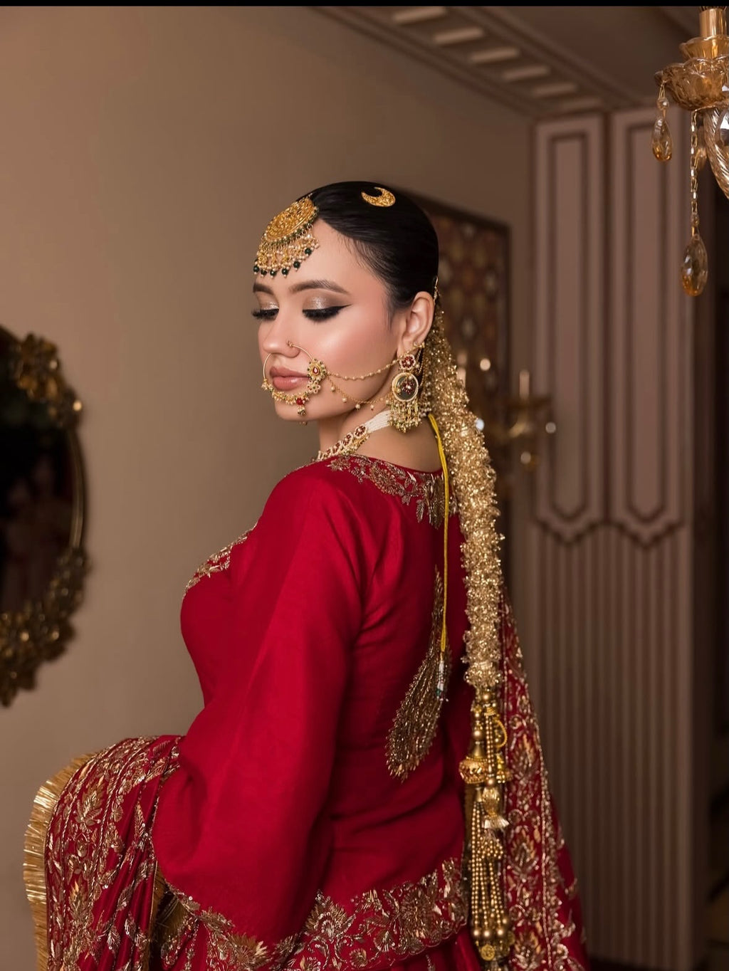 RED BRIDAL LEHENGA