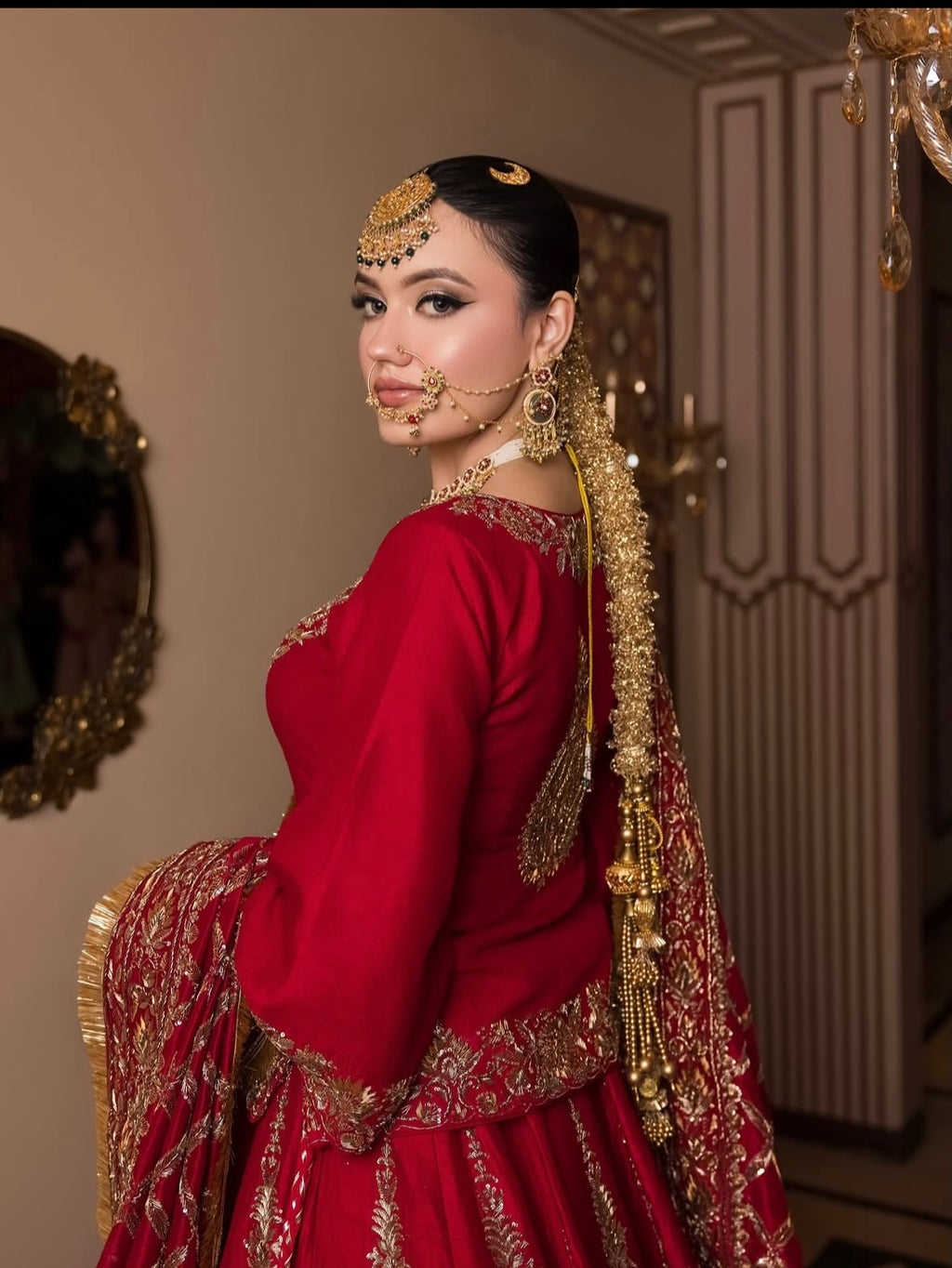 RED BRIDAL LEHENGA