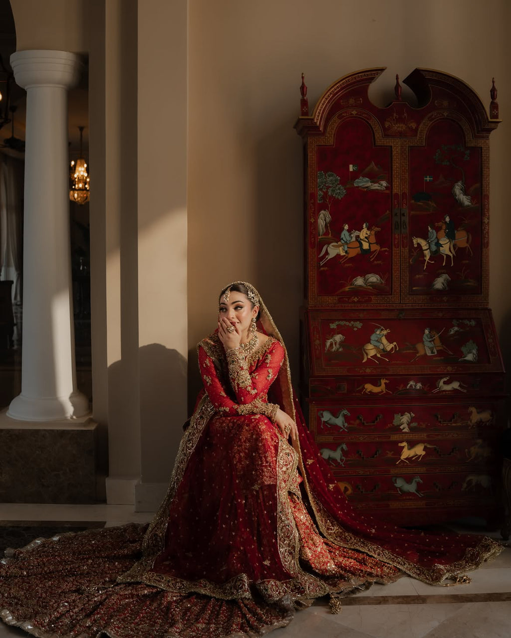 RED BRIDAL LEHENLEHENGA