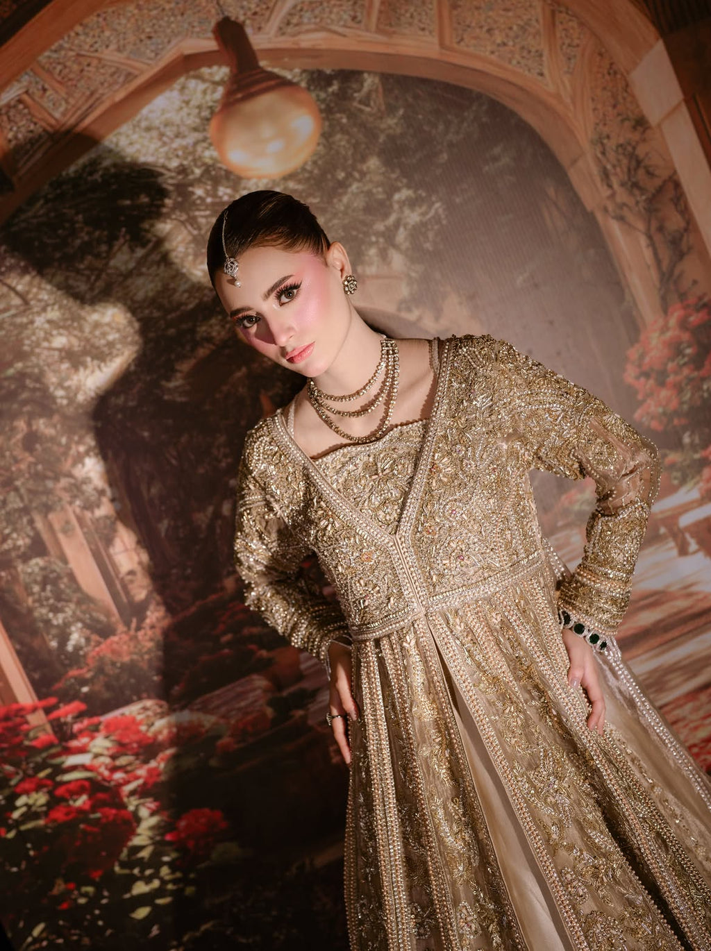 floor length bridal gown