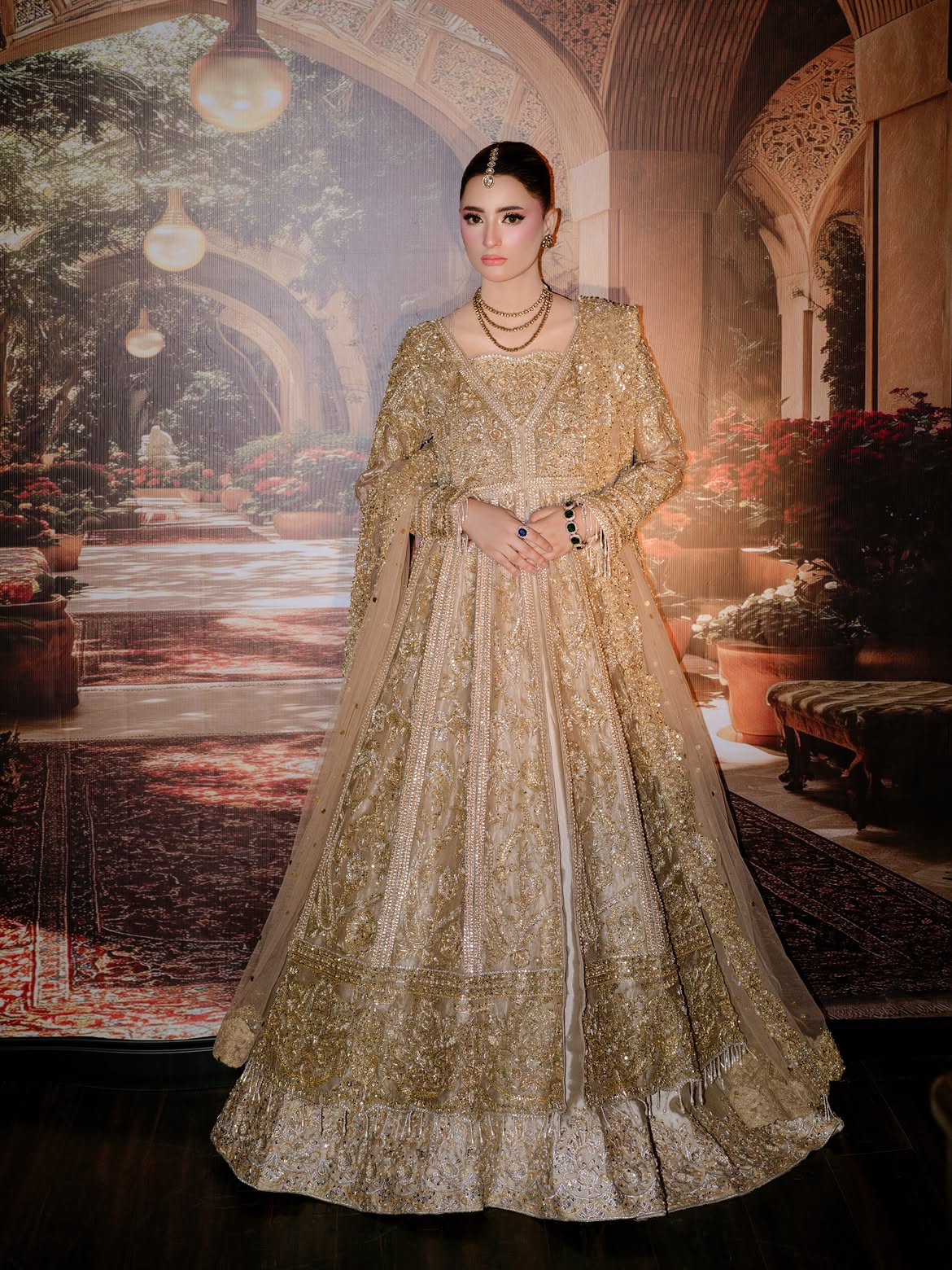 floor length bridal gown