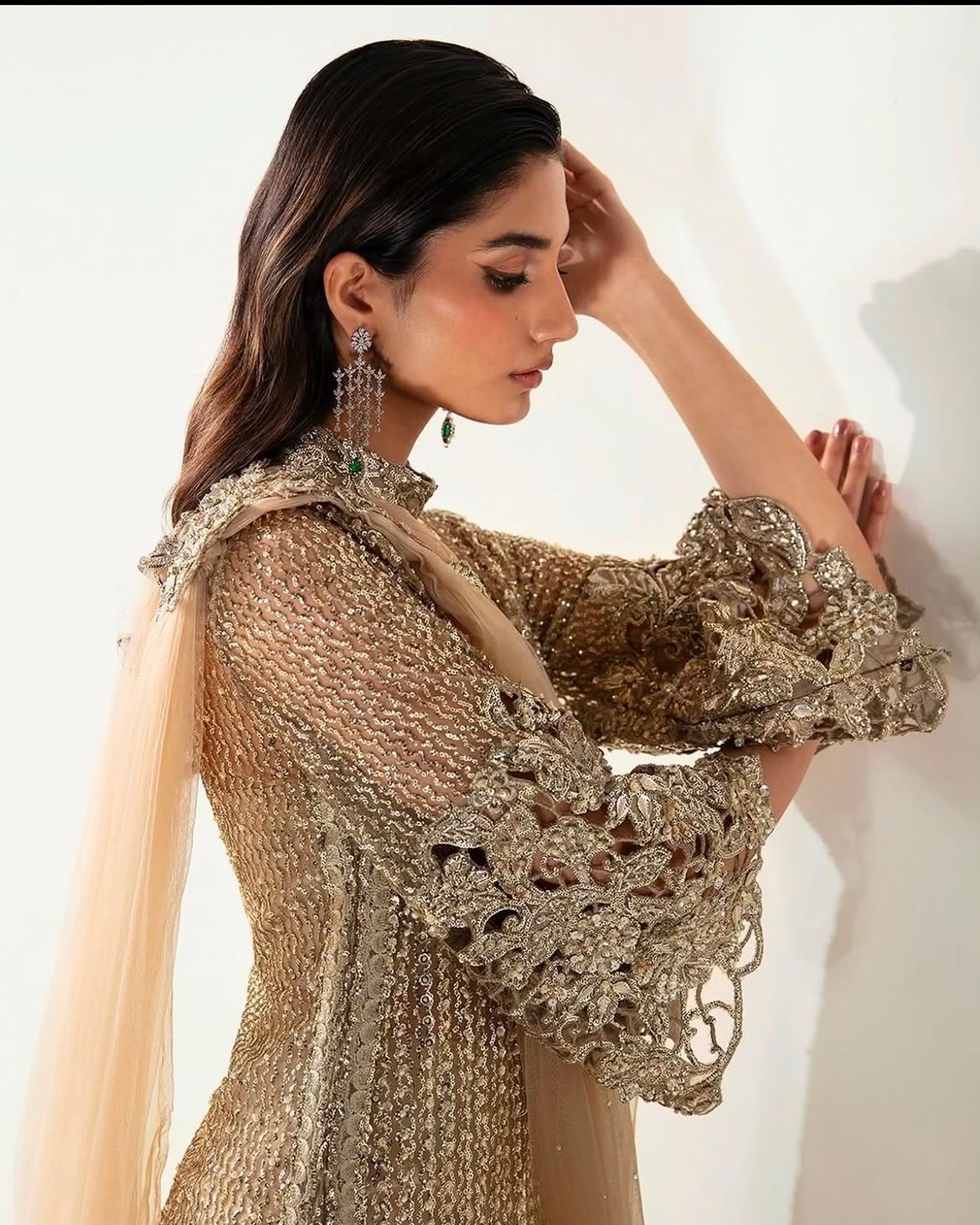 heavy ornate bridal wear
