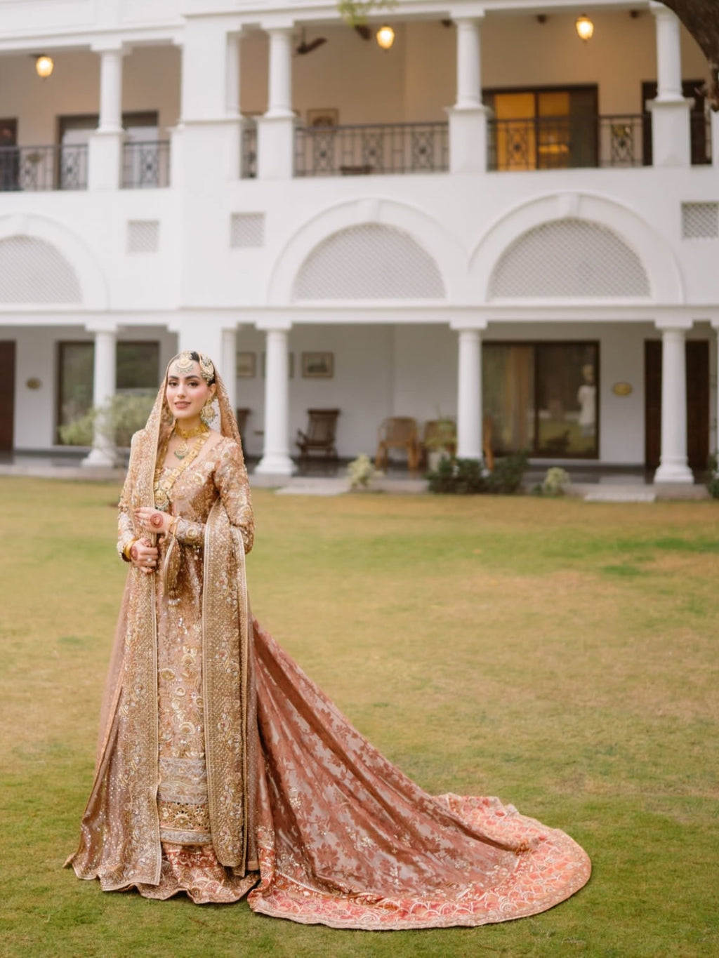 BRIDAL LUXURY LONG KURTI WITH SHARARA