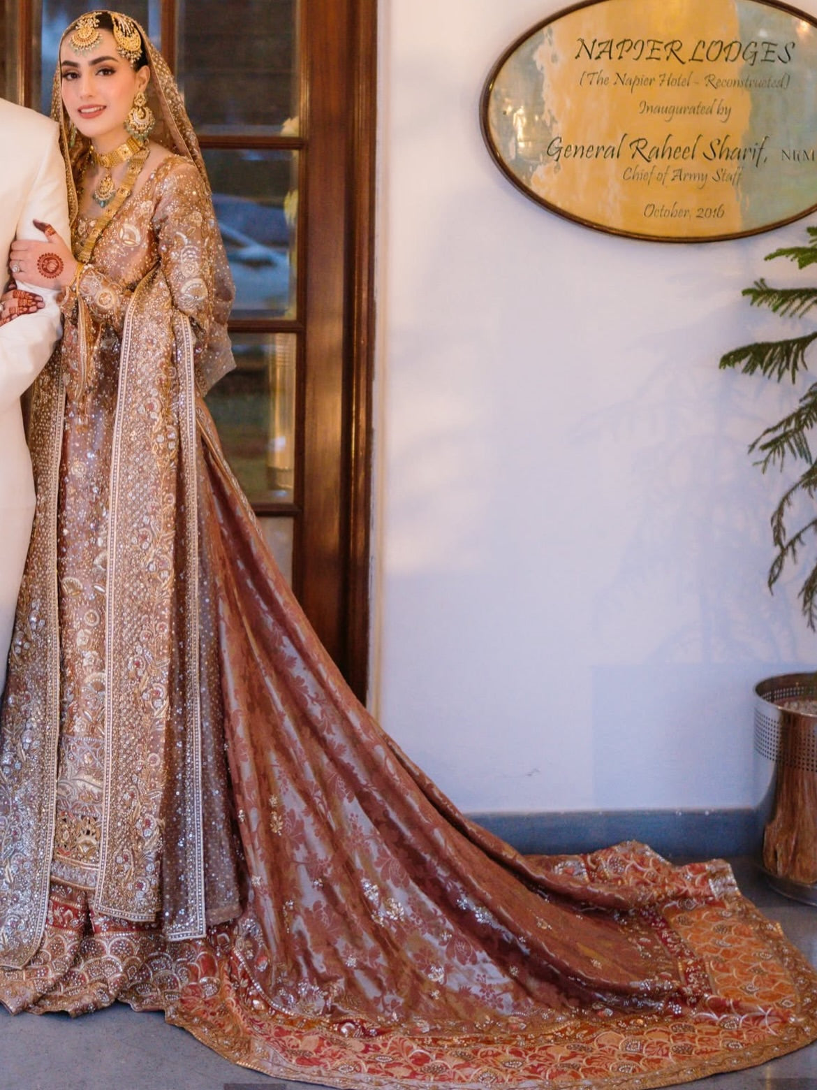 BRIDAL LUXURY LONG KURTI WITH SHARARA