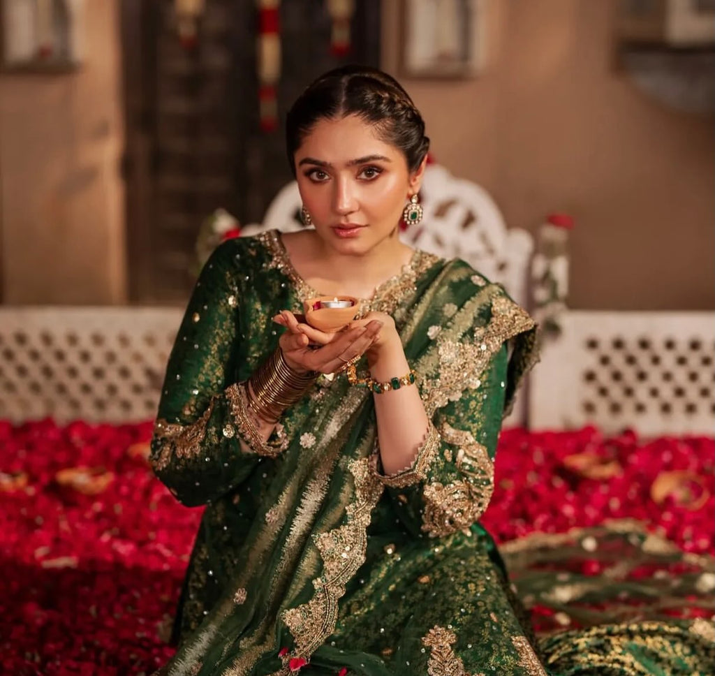 BRIDAL BANARSI GOTA DRESS