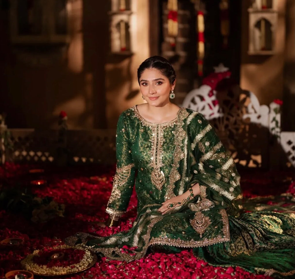 BRIDAL BANARSI GOTA DRESS