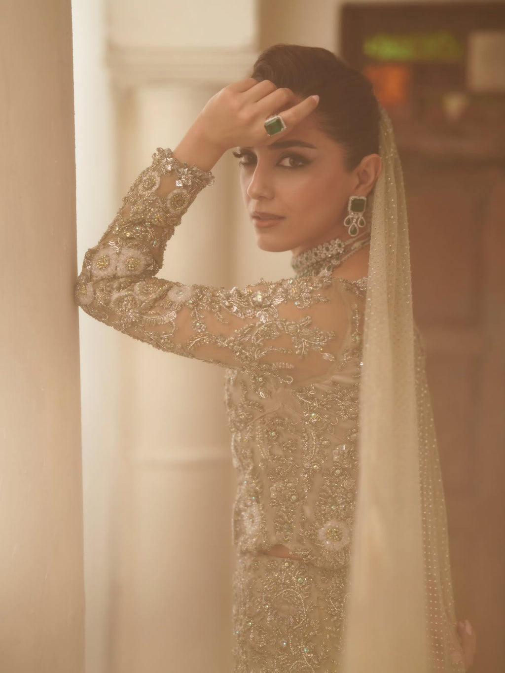 MUTED SILVER BRIDAL WEAR