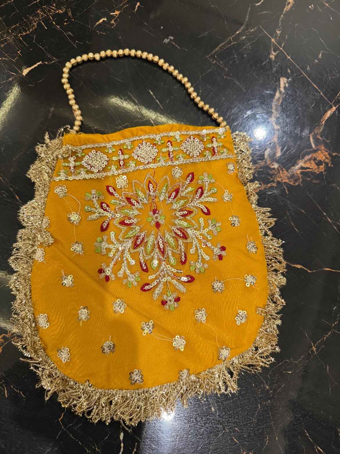 Mustard yellow bridal wear