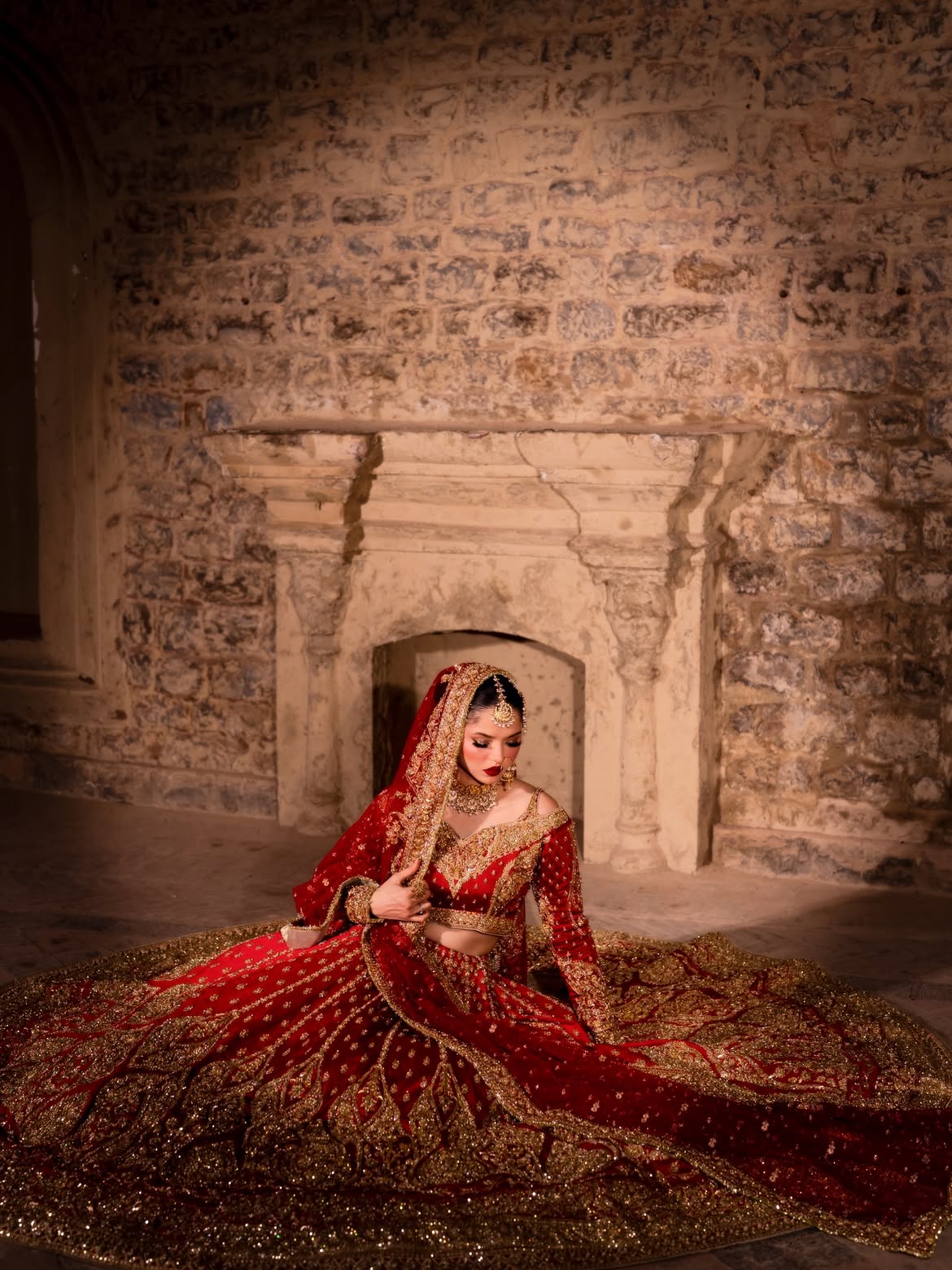 RED BRIDAL LEHENGA