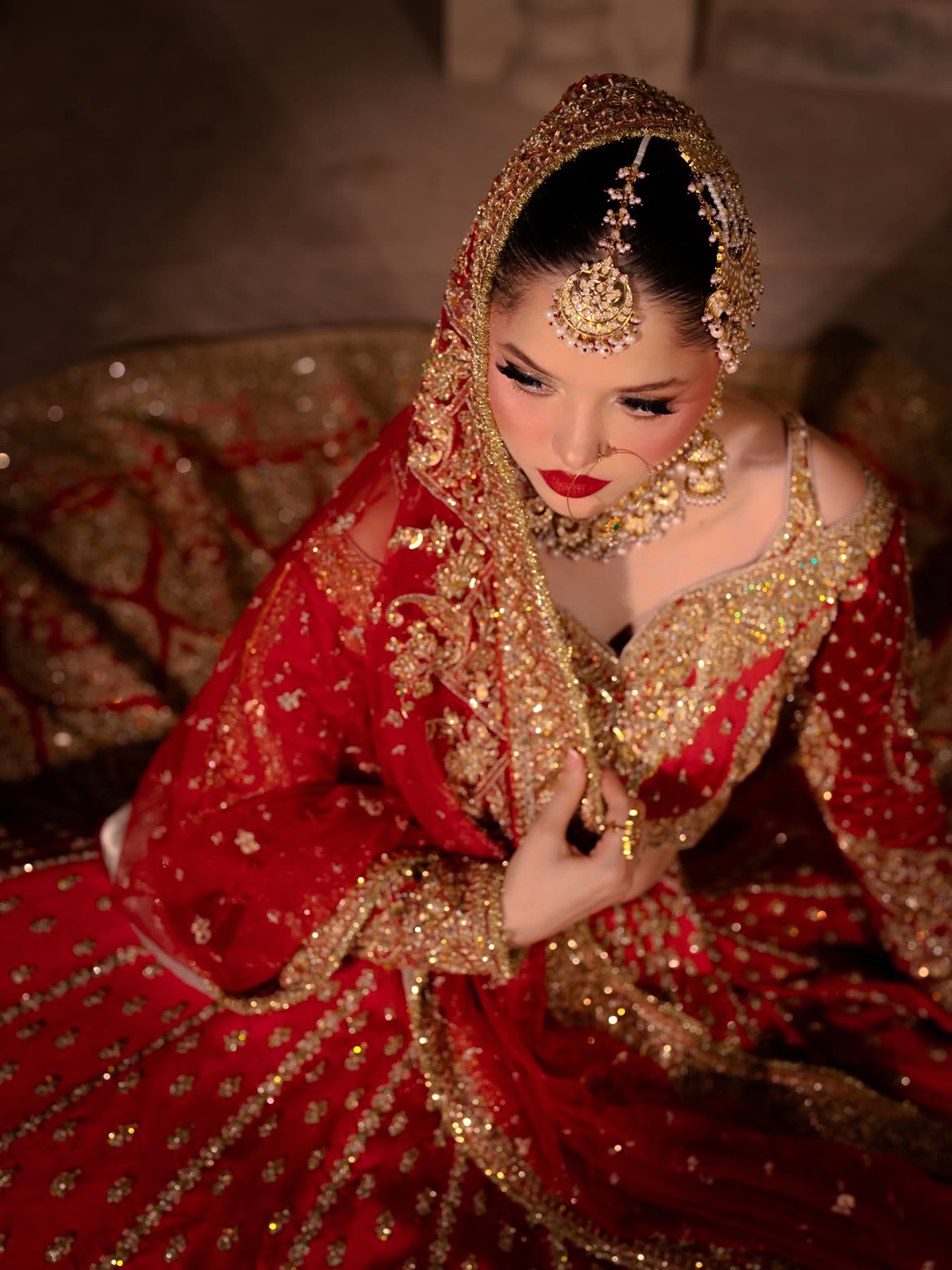 RED BRIDAL LEHENGA