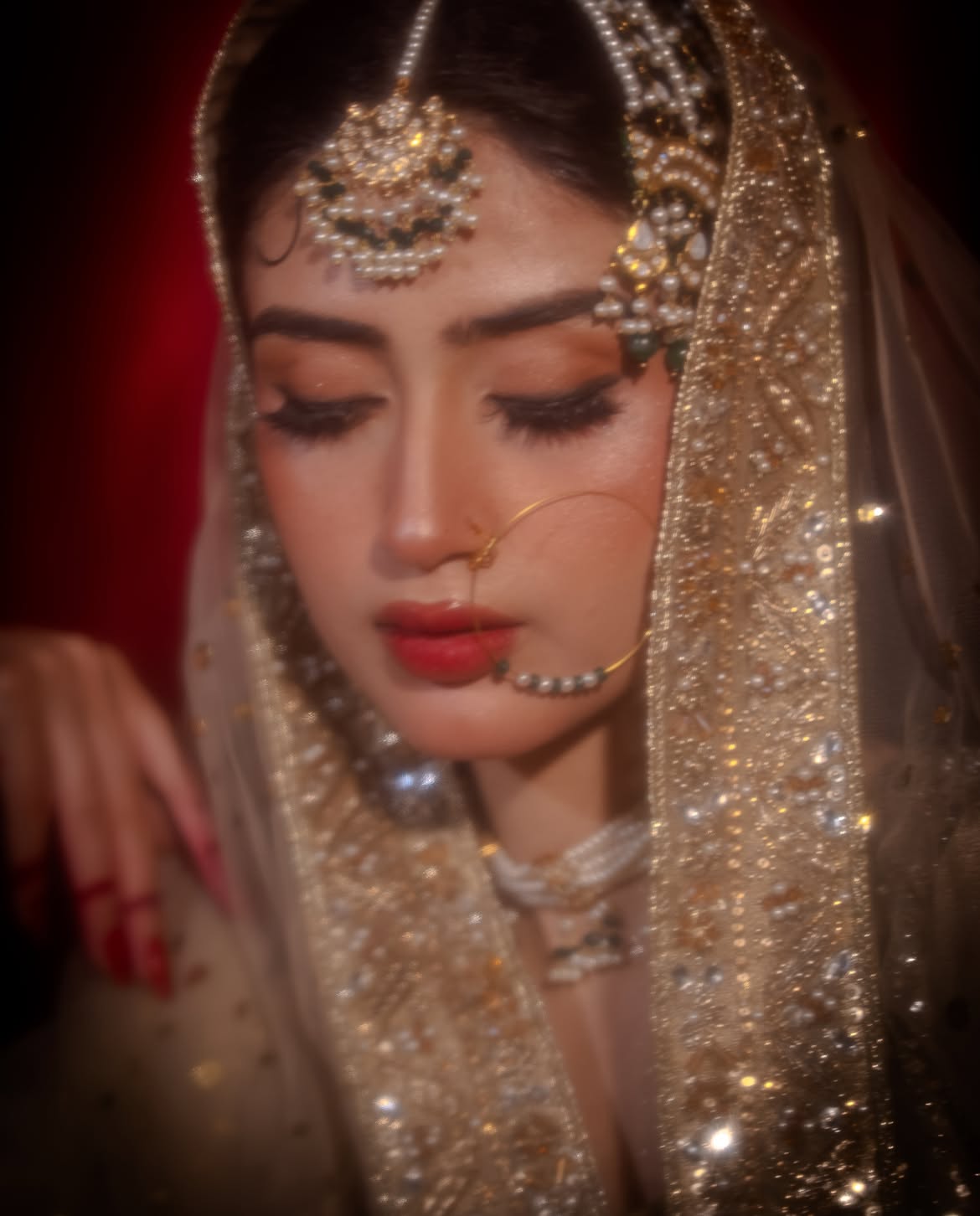POWDER PINK BRIDAL PISHWAS